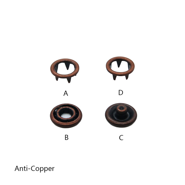 Crafting Durability: Materials Used in the Manufacturing of Brass Hollow Prong Snap Buttons